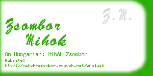 zsombor mihok business card